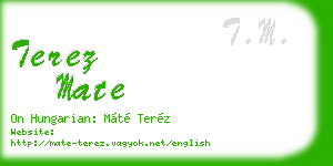 terez mate business card