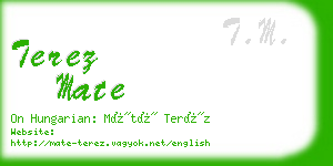 terez mate business card